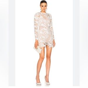 Self Portrait 3D floral mini dress size 0